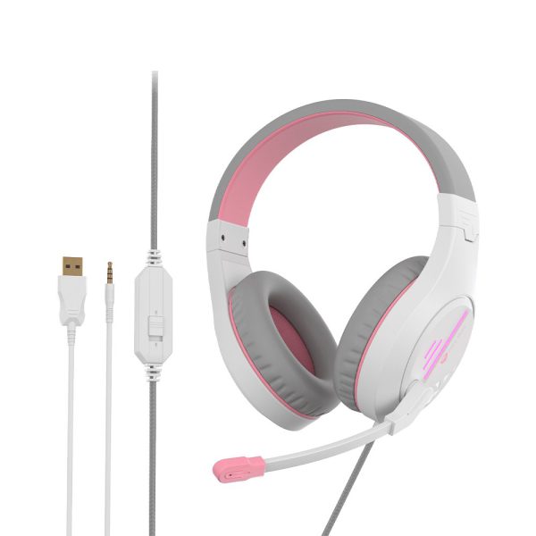 AUDIFONOS GAMER MEETION PLUG 3.5 MT-HP021 PINK