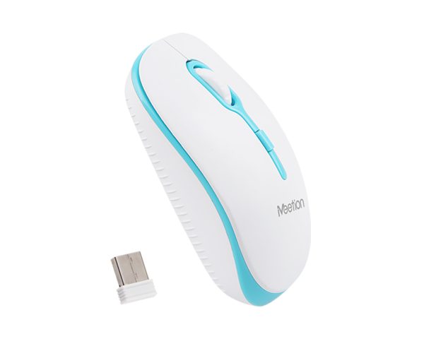 MOUSE WIRELESS MEETION MT-R547 BLANCO AZUL