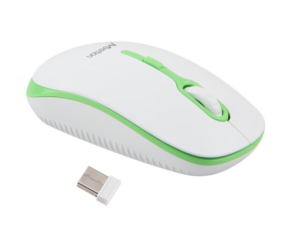 MOUSE WIRELESS MEETION MT-R547 BLANCO VERDE