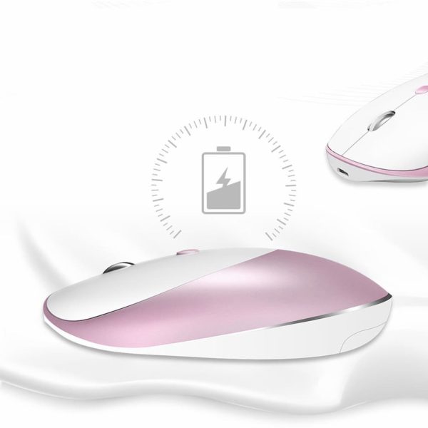 MOUSE WIRELESS RECARGABLE MEETION MT-R600 ROSE