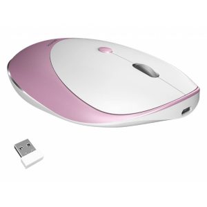 MOUSE WIRELESS RECARGABLE MEETION MT-R600 ROSE