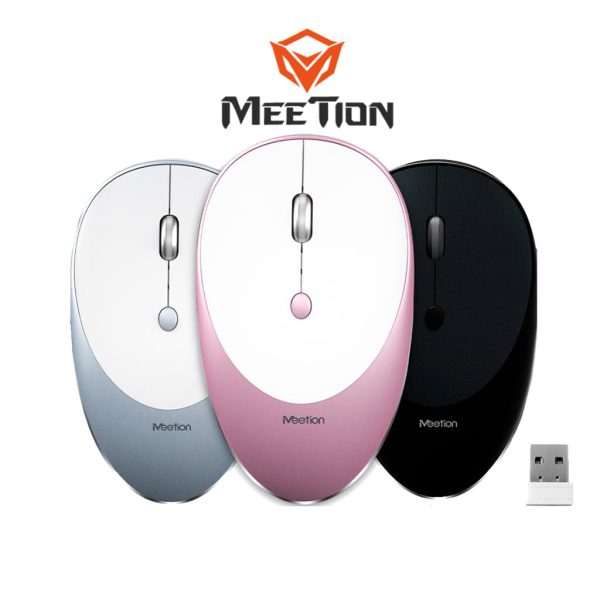 MOUSE WIRELESS RECARGABLE MEETION MT-R600 SILVER
