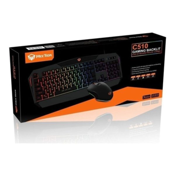 Combo gamer teclado + mouse meetion mt-c510