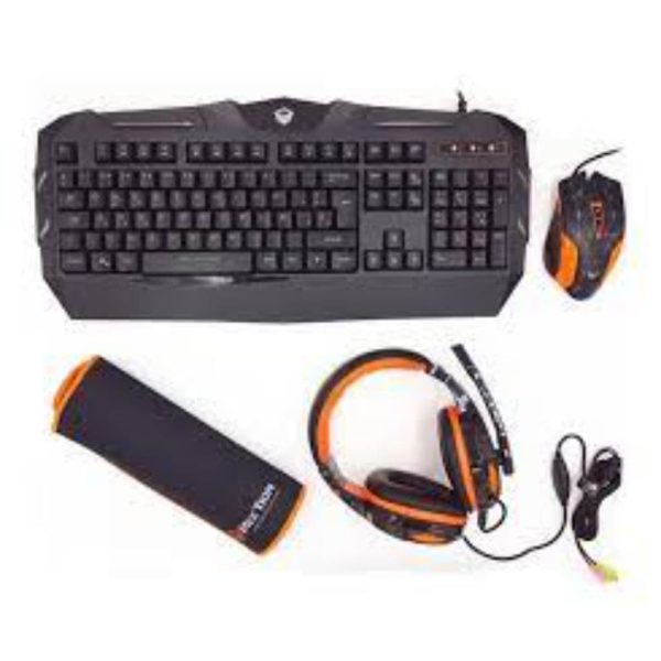 combo 4en1 teclado mouse audifonos pad gamer meetion mt-c505