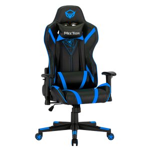 Silla gamer mt-chr15 negra-azul meetion