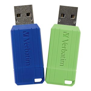 Verbatim Unidad flash USB 2.0 de 16 GB a rayas, retráctil