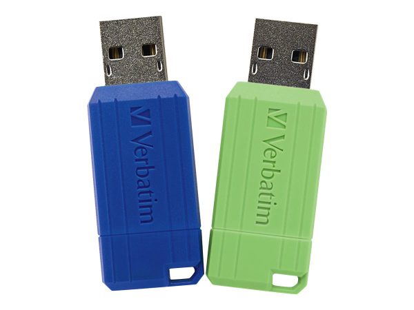 Verbatim Unidad flash USB 2.0 de 16 GB a rayas, retráctil