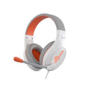 Audifonos gamer mt-hp021 3.5 blanco naranja meetion