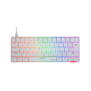 Teclado gamer mt-mk005 mecanico blanco meetion