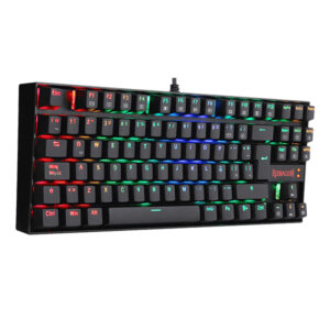 Teclado gamer kumara k552rgb-1r-sp red switch mecanico negro rgb redragon