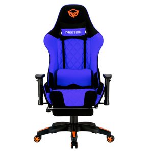 Silla gamer mt-chr25 negra-azul meetion