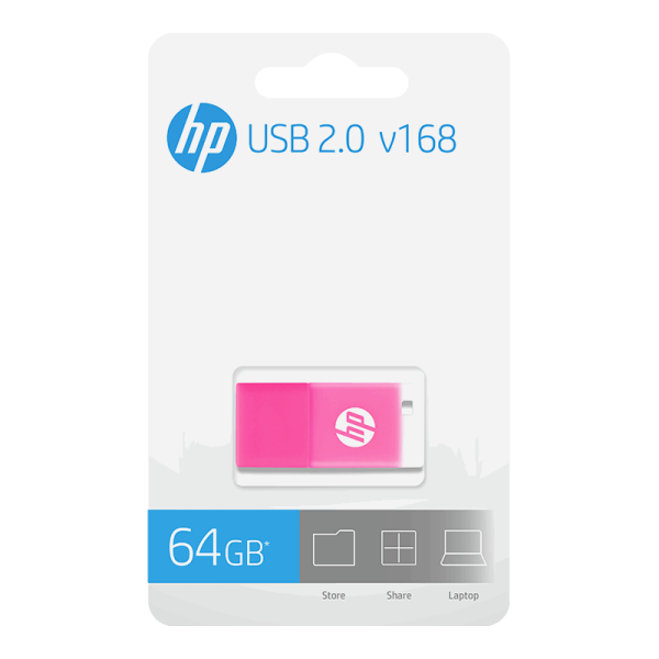 Flash memory hp v168 64gb barbie pink usb 2.0