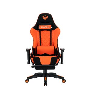 Silla gamer mt-chr25 negra-naranja meetion