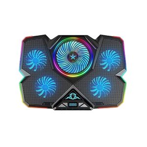 Ventilador para laptop con luz rgb 5 ventiladores