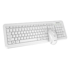 Combo wireless 2 en 1 mt-C4120 little teclado mouse blanco Meetion