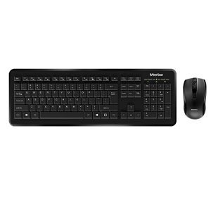 Combo wireless 2 en 1 mt-c4120 little teclado mouse negro meetion