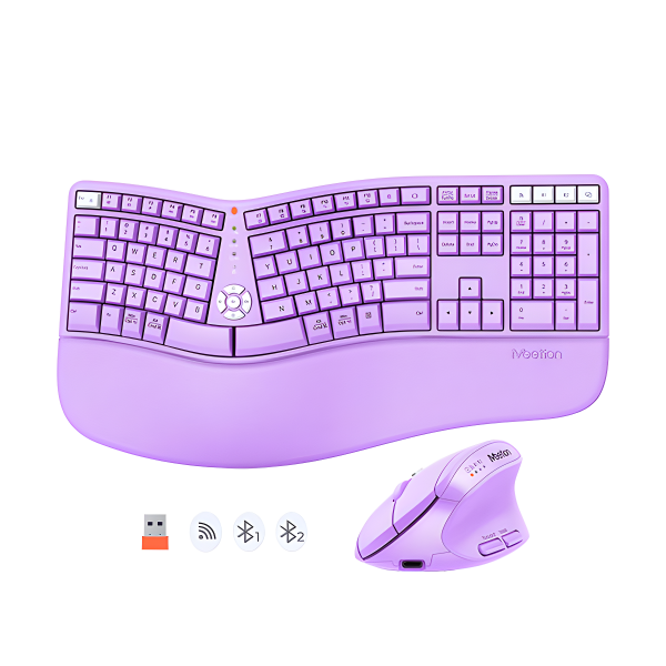 Combo teclado y mouse wireless MT-director C2 purpura Meetion